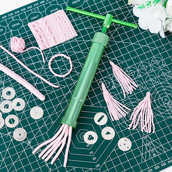 Fondant Cake Sculpture Polymer Clay Tools Dekorationsverktyg - Perfet Green