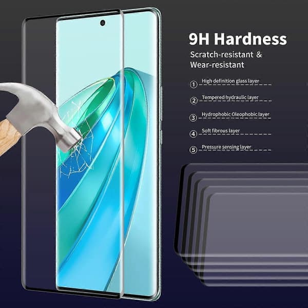 Kompatibel med Honor X9a 5G Hærdet Glas - Perfekt