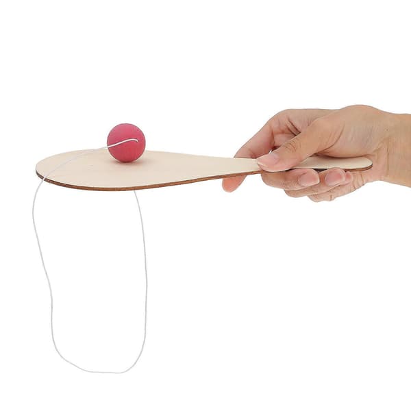 6 st Trä Paddelboll Spel Inomhus Utomhus Paddelboll Leksaker Spel för Barn-Perfekt