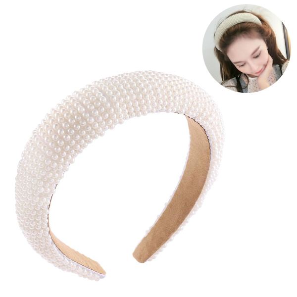 Pandebånd Perler Kunstig Perle Pandebånd Bryllup Elegant - Perfet Style 2