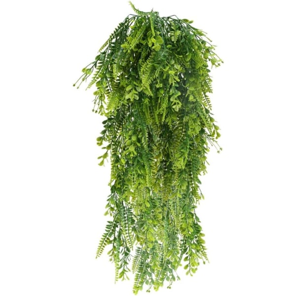 2 ST Konstgjord murgröna utomhus 5 plastgrenar Fake Green - Perfet