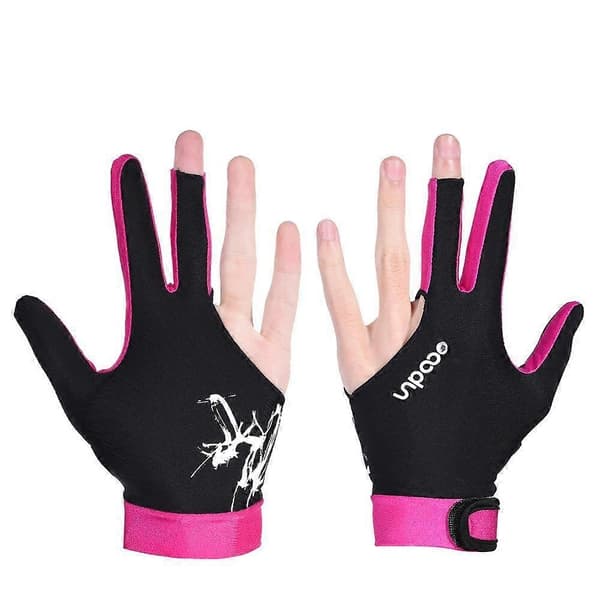 Racquetball- og squashhandsker tre fingre mænd og kvinder elastisk billard-Perfekt Rose.red.single.pack L