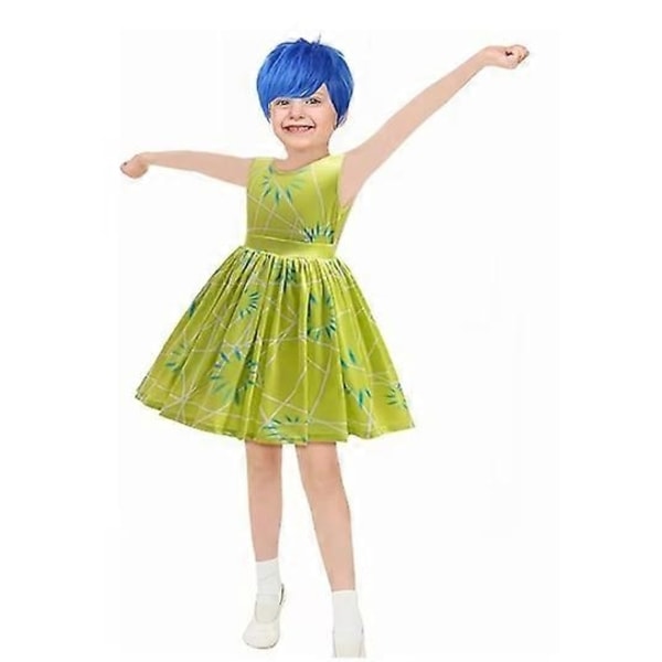 Insidan Ut Glad Rollspelsdräkt Prinsessklänning Tillbehör Flickor Halloween Jul Karneval-Perfekt 130 cm