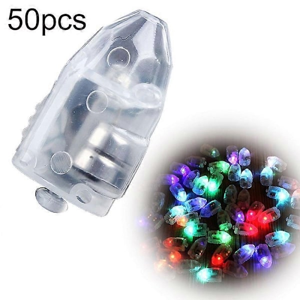 10/50 stk Høy Lysstyrke Ballong LED Lys Blinkende Lys Bursdagsfest Dekorasjon - Perfekt Seven Colors 50pcs