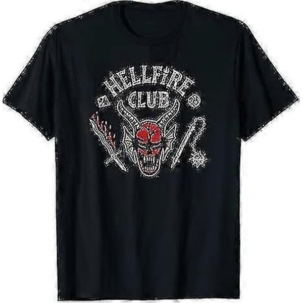 Stranger Things 4 Hellfire Club T-shirt - Perfekt Style6 L