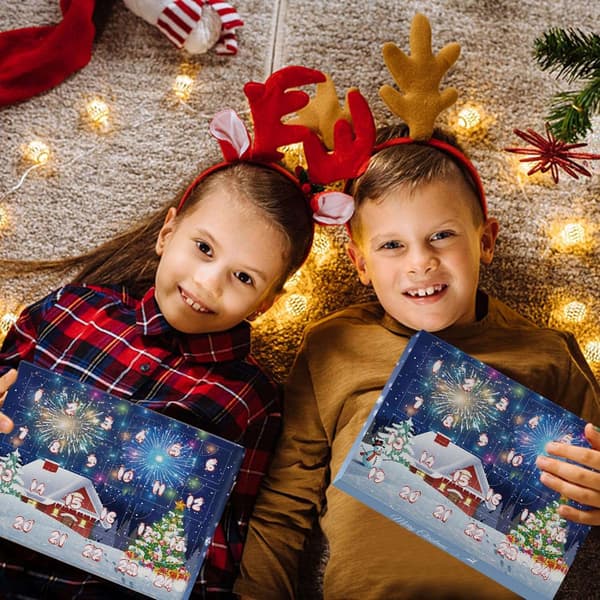 Første adventskalender 2024 Barn Voksne Puslespill Gutter Jenter, 24 P