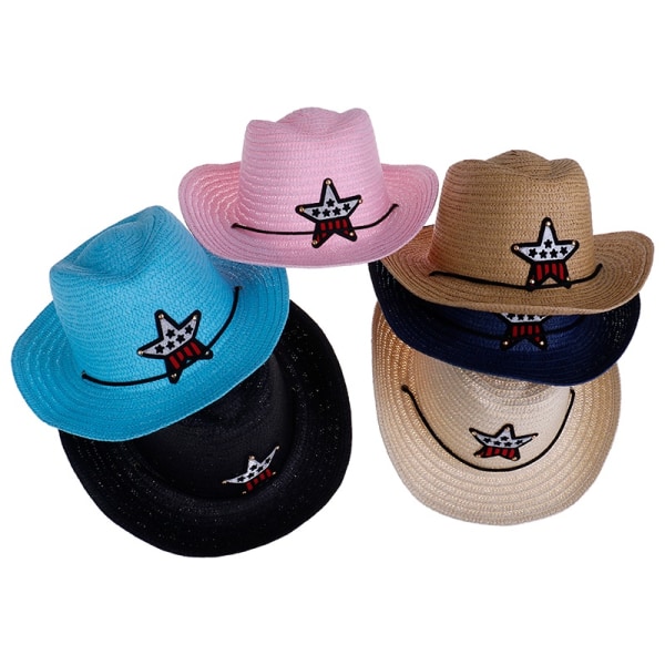 Børn drenge piger cowboy sommer åndbar hat strå solhat chil - Perfet Khaki