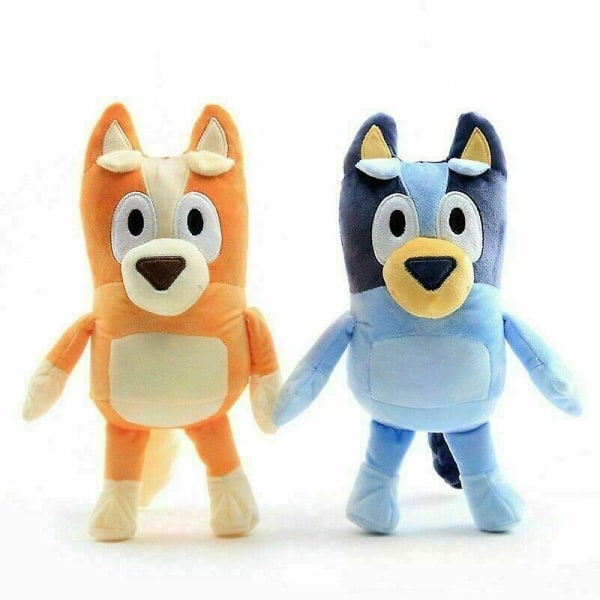 Bluey And Bingo Dog Friends Plys legetøj 28 cm udstoppet dukke Z - Perfet Blue orange