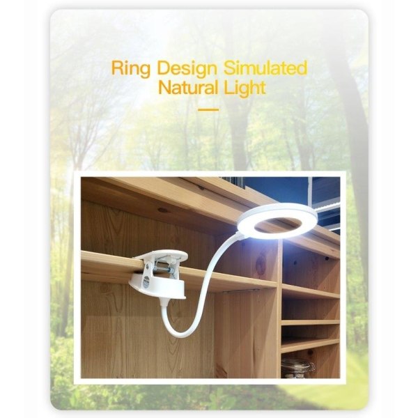 Trådlös dimbar LED-lampa med klämma - Uppladdningsbar - Perfet