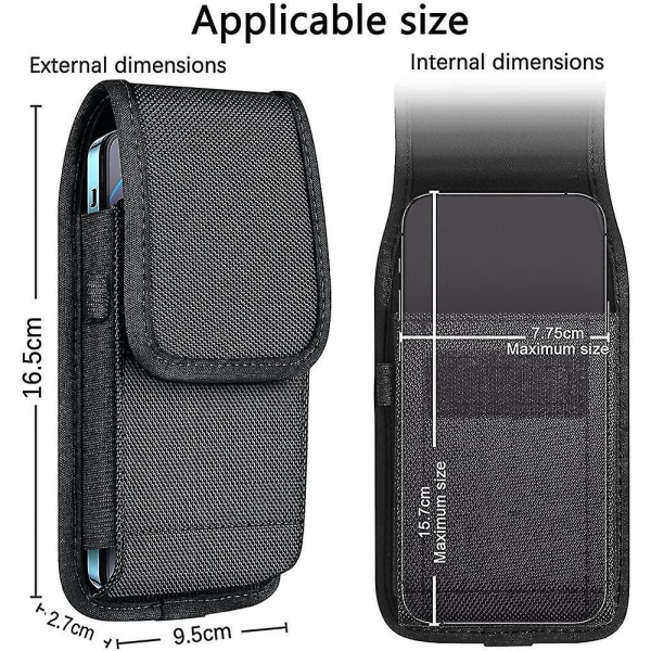 Mobiltelefon bæltetaske Premium taske Telefon taske Universal- Perfet