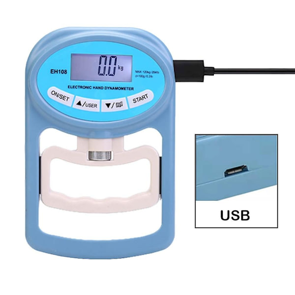 Håndholdt 120 kg Digital Dynamometer Grip Strength Meter fanger automatisk elektronisk grebsstyrke