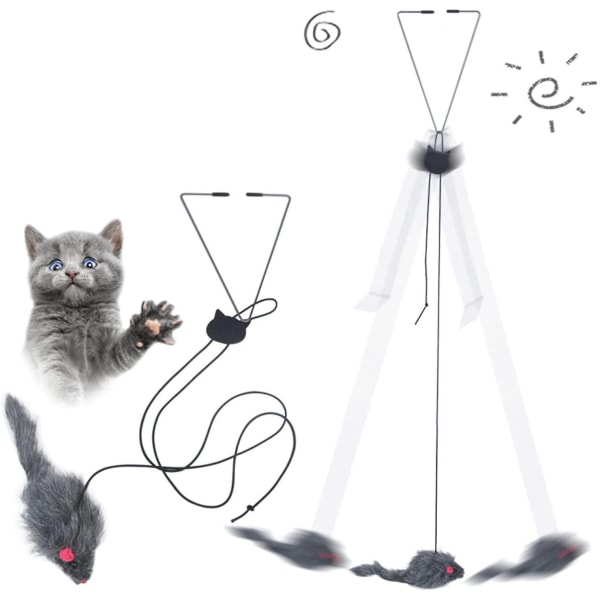 kattleksak hängande dörr Infällbar kattgriprep Rolig katt - Perfet