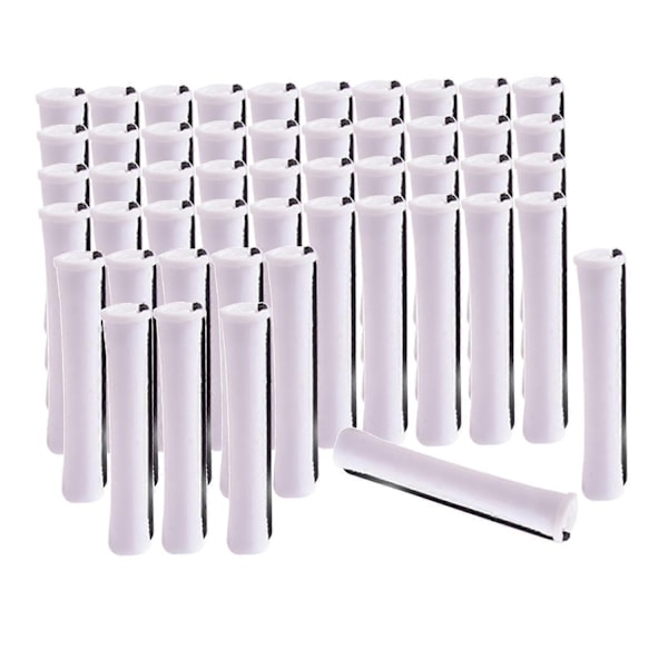 Kolde Permanentstænger til Hår Varmefrit Ruller Styling Frisørværktøj - Perfekt 50Pcs 1.6cm
