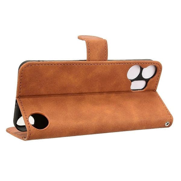 Kompatibel med Nothing CMF Phone 2 Pro Läderfodral Hudkänsla Anti-fall Plånbok Flip Telefonfodral - Perfekt Brown