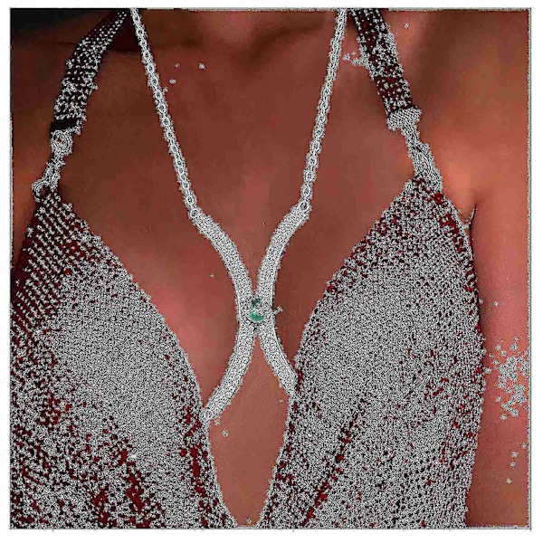 Kroppskedja Strass BH Underkläder Kroppskedja-Perfet