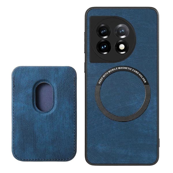Magnetisk kortholder telefoncover til OnePlus 12 5G - Perfekt Blue