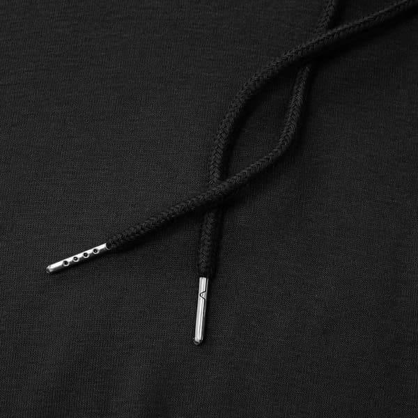 Hettegenser for kvinner, tenåringstopper, langermet, oversized genser - Svart - Perfet XL