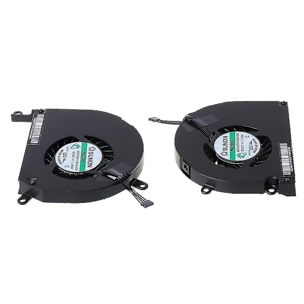 1 par A1286 vifte for Macbook Pro 15\" A1286 venstre og høyre side CPU GPU kjølevifte 2009 2010 2011 kjøler kjøleplate - Perfekt