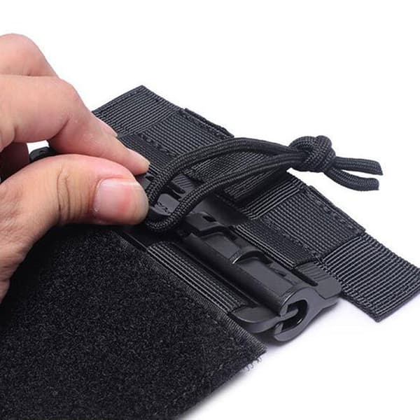 2x Quick Release Spænde Sæt Tube Cummerbund Adapter til Cosplay værktøj 6094 Sort-Perfet Black