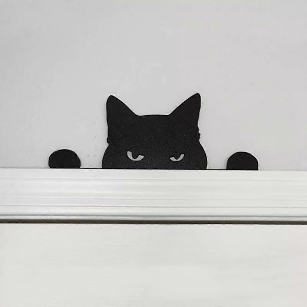 Nyaste Metall Söta Katt Dörr Toppar: Perfekt för Halloween Dörr Dekoration Ramhörn Peeping cat