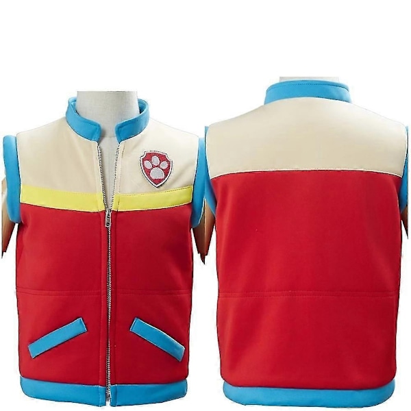 Kapteeni Ryder roolileikkiasu aikuisille ja lapsille, liiviasusetti Halloween-asu - Täydellinen 130 Sleeveless