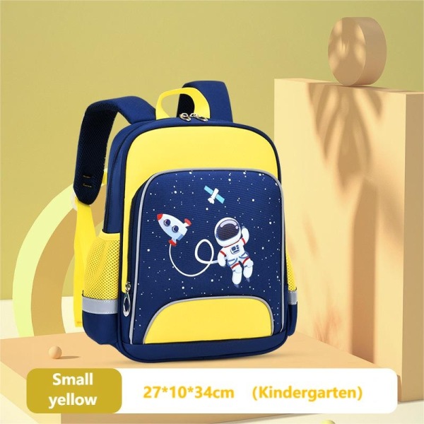 Uudet 2022 reput koululaukut opiskelija tytöille pojille Spaceman nylon oxford kapasiteetti Sarjakuva lasten reppu lapsille Small yellow