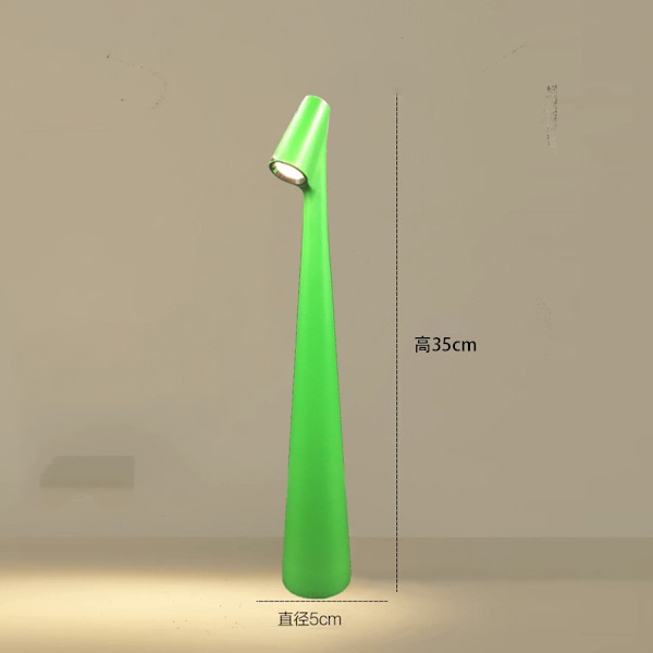 Trådløs bordlampe, oppladbar led bordlampe for innendørs utendørs bruk- Perfet 13.8 In 13.8 In Green