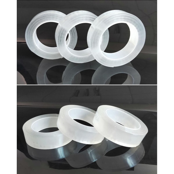 Päivitys Nano Tape Bubble Kit, kaksipuolinen muovikupla, elastinen teippi Uusi - Perfet 0.01cm*0.5cm*300cm