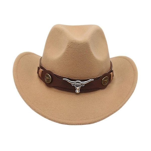 Tibetansk Cowboy Hat til Kvinder og Piger - Perfekt til Fotoshoot Navy blue