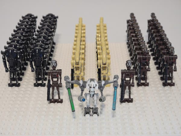 2024 Star Wars Battle Droids Army Custom Sæt 63 stk. Commando Droids Super Battle Droids-Perfekt