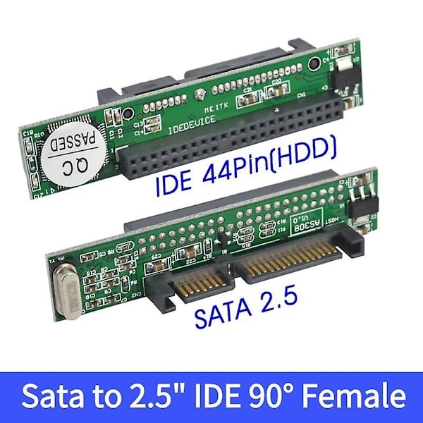 IDE - SATA 2.5 tuuman IDE naaras 40-nastainen portti - 2.5 SATA naaras 1.5Gbs sarjaliitäntäsovitinmuunnin tukee ATA 133 100 HDD CD DVD-Perfet