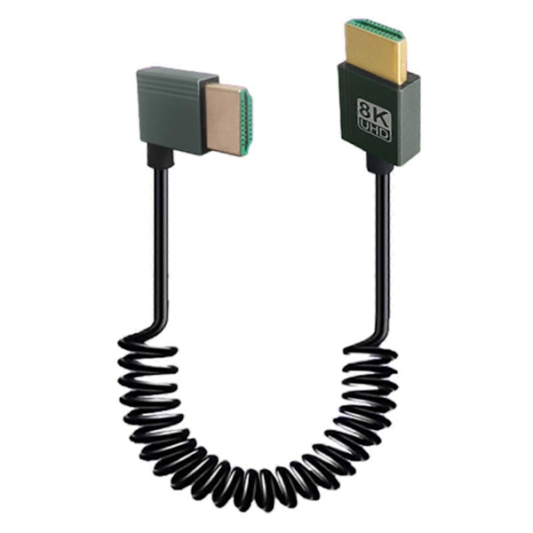 Expandables 8K HDMI-kompatibel 2.1-kabel, 48 Gbps Snabb Dataöverföring, Aluminiumlegeringsskal Kompatibel med Hållbarhet och Skydd - Perfekt Left
