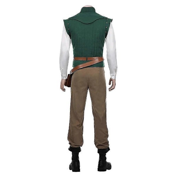 Rapunzel Flynn Rider Voksen Kostumer til Halloween Cosplay - Perfekt M