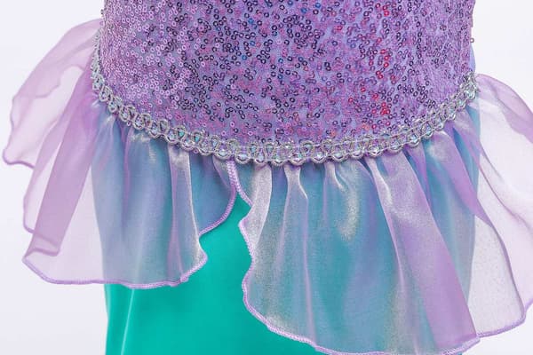Halloween Sjöjungfru Barnklänning Sjöjungfru Prinsessklänning Ariel Flickklänning-Grön - Perfet Green 100cm