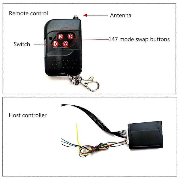 48 LED Vandtæt Knight Rider Advarselslys Scanner Blitzlys Strobe Kit 12v 5050 - Perfekt