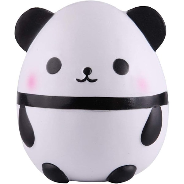 Panda Egg Jumbo Squishy Langsomt stigende klemmelegetøj Duftende Kawaii Squishies Dyrelegetøj til børn Voksne 1 stk (hvid) - Perfet