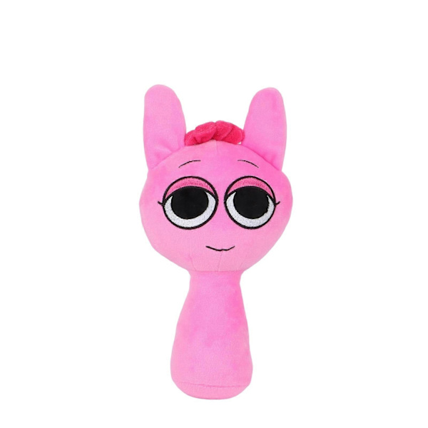 Sprunki Plyschleksaker, Skräckspel Plyschleksaker för Fans, Mjuk Fylld Djur Kudde Figur Docka Jul Födelsedagspresenter för Vuxna Barn-Perfekt Pink