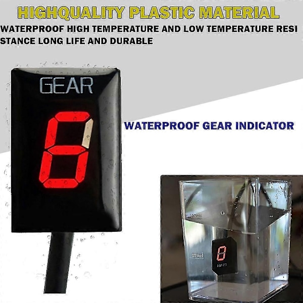 Gear-displayindikator til Suzuki Gsxr1000 2003 Gsxr600 Gsxr750 Gsxr 650 750 2004 2005 Motorcykeltilbehør 1-6 Hastighedsdisplay - Perfekt