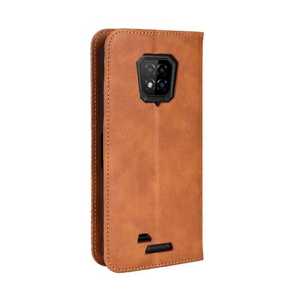 Kompatibel med Ulefone Armor 8 Magnetisk Spenne Retro Tekstur Lær Telefonveske - Perfekt Brown
