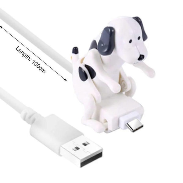 Hauska Nyrkkeilevä Koiralaturi Kaapeli Lievittää Stressiä Tehokas Nopea Lataus Älysirulla Type-C/8-Pin/Micro USB Laturijohto-Perfet Blue Apple