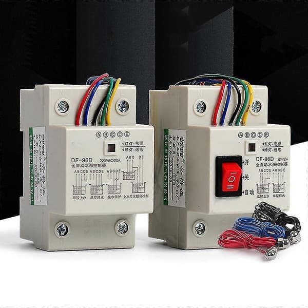 Df-96d Vattennivåregulator Automatisk Vattenpumpsregulator Lätt att Använda - Perfekt whith 3 probes 2m