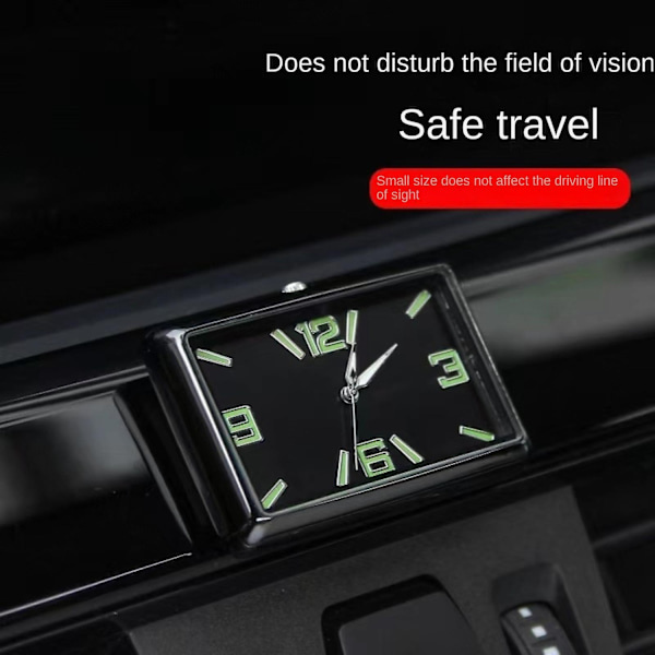 Auton digitaalinen kello, neliömäinen auton kello, kojelaudan minikello, pieni lukko, kvartsi digitaalinen -Perfet toyota