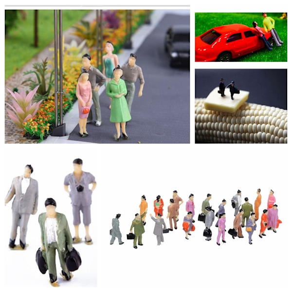 100 stk Plast People Figurer 1/100 - Perfet