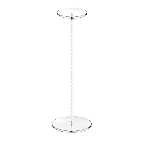 Akryl Sokkel Display Riser Stativ Caps Hatt Hylle Bordplate Parykk Display Stativ - Perfekt 40cm
