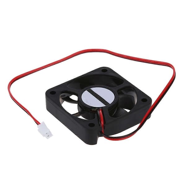 DC 12V 2-benet stik børsteløs køleventilator 50mm x 50mm x 10mm-Perfet