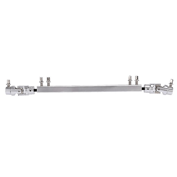 Dubbel Kick Drum Pedal Drivaxels Pedalarm Länkande Stång Trumma Kopplingsstift Silver-Perfet