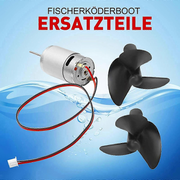Propellermotor & Vänster/Höger Propellerskydd Fiske Bete Båt Reservdelar-Perfet Left and Right motor