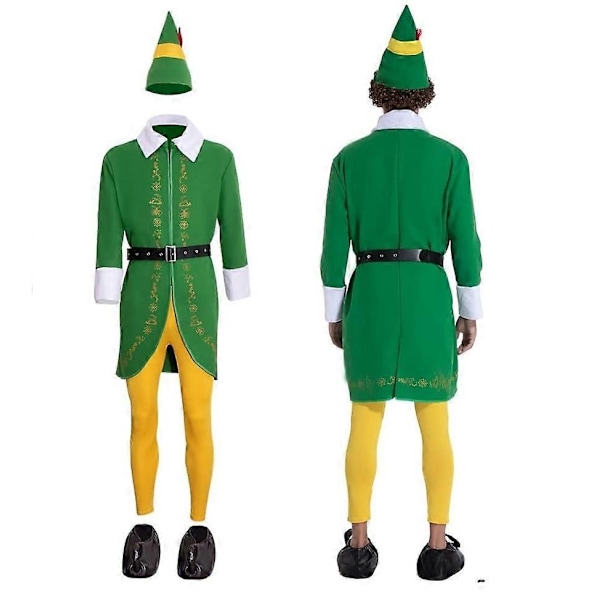 Elfdräkt för Män Kvinnor - Vuxen Elfdräkt Full Set Halloween Jul Cosplay Kläder XS-3XL-Perfekt M
