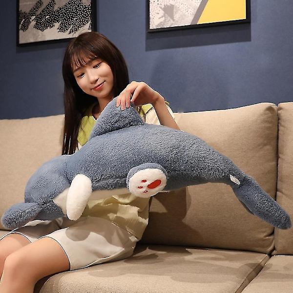 50/85/135cm Kawaii Transform Haj Haj Plush Leksaker Rolig Haj Katt Kudde Fylld Mjuk Djurdockor Intressant Födelsedagspresent-Perfekt 85cm