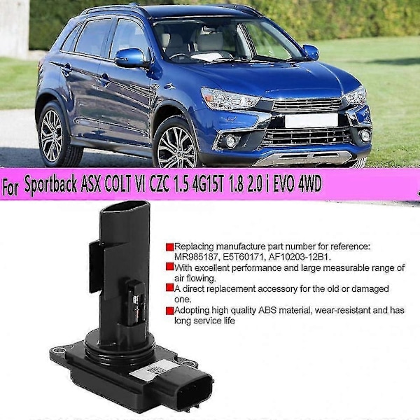 Luftmængdemåler Sensor MR985187 Til Sportback Asx Vi Czc 1.5 4g15t 1.8 2.0 I 4wd - På Lager - Perfekt